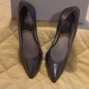 Michael Kors Shimmering Silver Heels